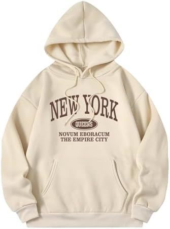 ArtsCloths Women’s Letter Pattern Hoodie Pullover Sweater – Casual Streetwear Winter Fashion Arts Cloths